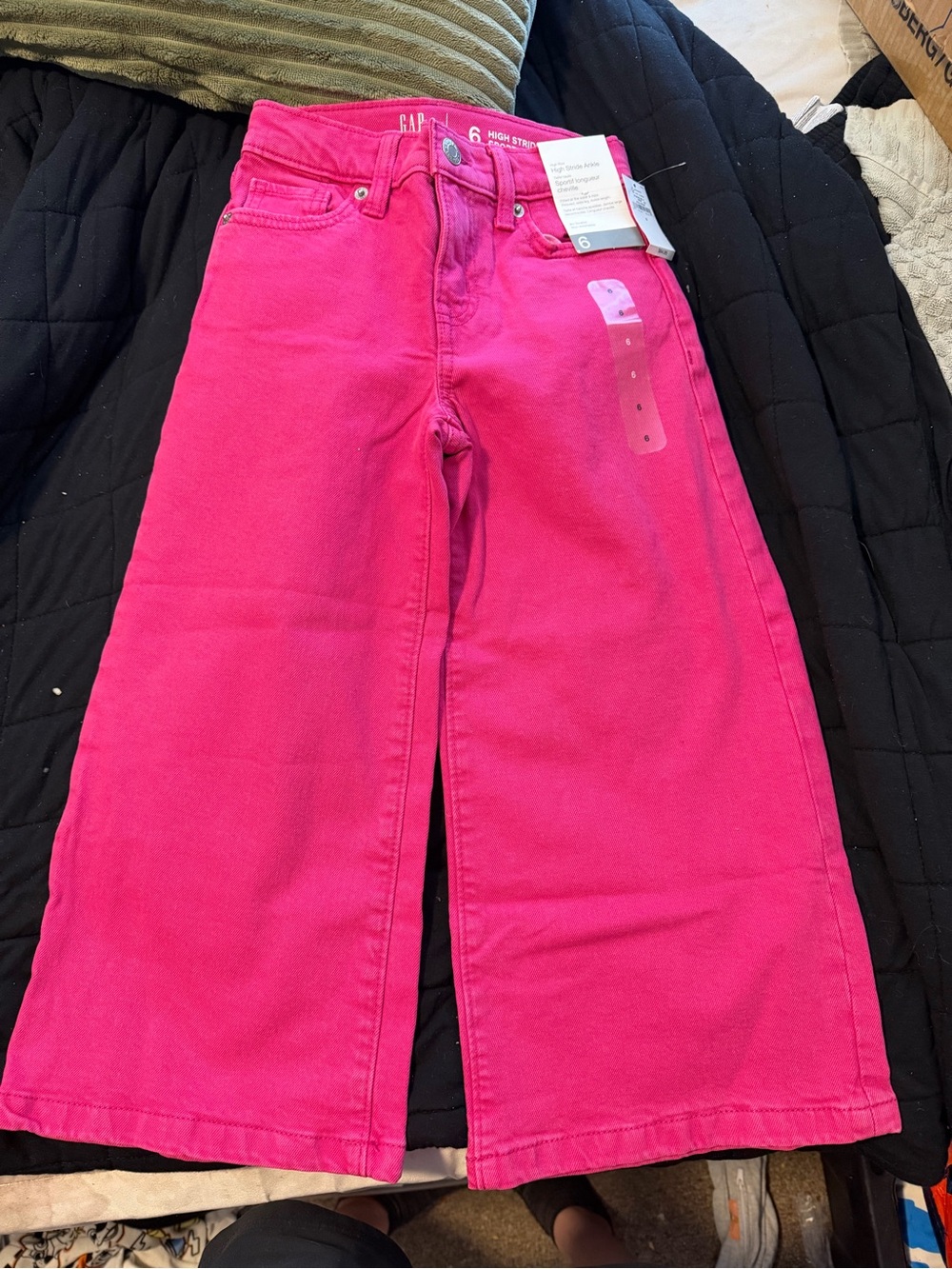 Gap High Stride Ankle Pants in Bright Pink